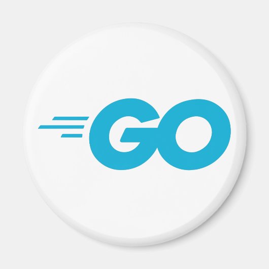 Golang-Logo (Go-Programmiersprache) Magnet (Vorne)