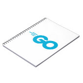 Golang-Logo (Go-Programmiersprache) Notizblock (Linke Seite)