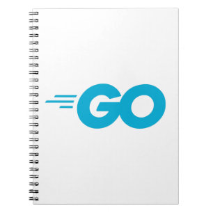 Golang-Logo (Go-Programmiersprache) Notizblock