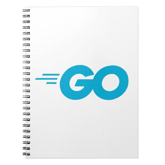 Golang-Logo (Go-Programmiersprache) Notizblock (Vorderseite)