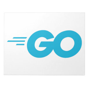 Golang-Logo (Go-Programmiersprache) Notizblock