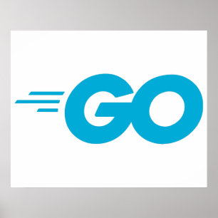 Golang-Logo (Go-Programmiersprache) Poster