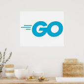 Golang-Logo (Go-Programmiersprache) Poster (Küche)