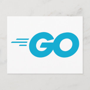 Golang-Logo (Go-Programmiersprache) Postkarte