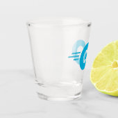 Golang-Logo (Go-Programmiersprache) Schnapsglas (Links)