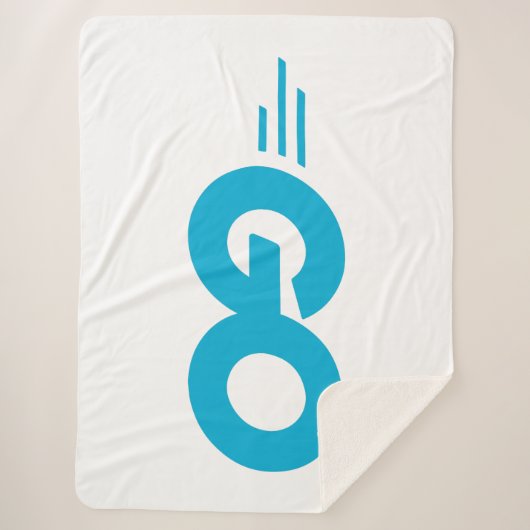 Golang-Logo (Go-Programmiersprache) Sherpadecke (Vorderseite)