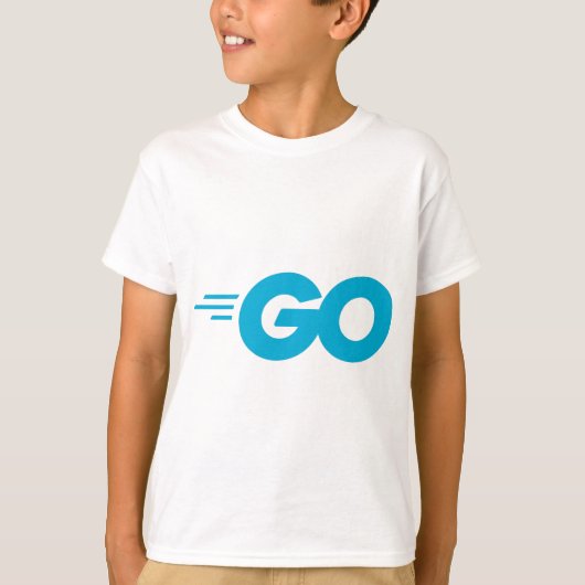 Golang-Logo (Go-Programmiersprache) T-Shirt (Vorderseite)