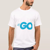 Golang-Logo (Go-Programmiersprache) T-Shirt (Vorderseite)