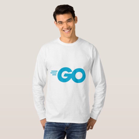 Golang-Logo (Go-Programmiersprache) T-Shirt (Vorne ganz)