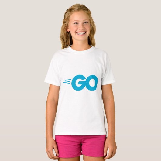 Golang-Logo (Go-Programmiersprache) T-Shirt (Vorne ganz)