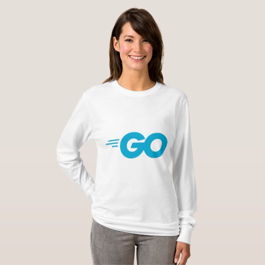 Golang-Logo (Go-Programmiersprache) T-Shirt (Vorne ganz)