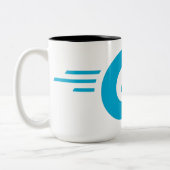 Golang-Logo (Go-Programmiersprache) Zweifarbige Tasse (Links)