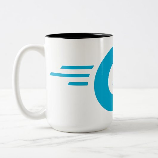 Golang-Logo (Go-Programmiersprache) Zweifarbige Tasse (Links)