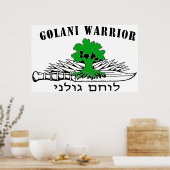 Golani Warrior Light Poster (Küche)