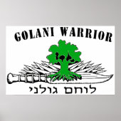 Golani Warrior Light Poster (Vorne)