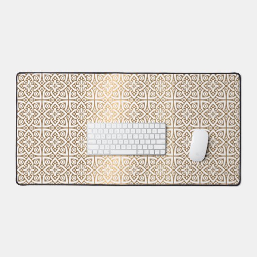 Golarabische Muster-Schreibmatte - Eleganter islam Schreibtischunterlage (Tastatur & Maus)