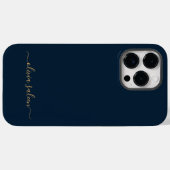 Golblau personalisiert Case-Mate iPhone hülle (Rückseite (Horizontal))