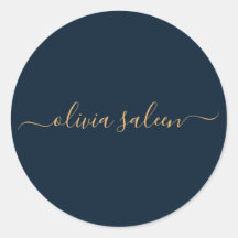 Golblau personalisiert