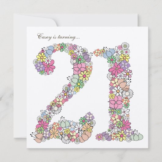 Gold21. Einladung (Vorderseite)