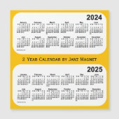 Gold2-jähriger Kalender 2024-2025 durch Janz Magnetkarte (Vorderseite)