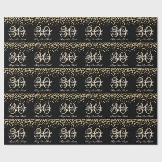 Gold30. Geschenkpapier (Flach)