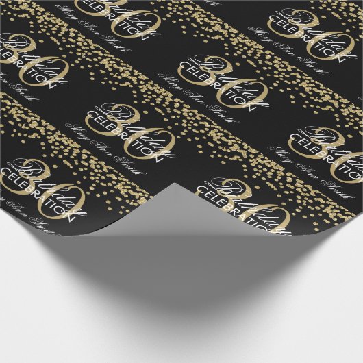 Gold30. Geschenkpapier (Ecke)