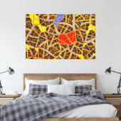 GOLD 11L25 - Stretched Canvas Print ( 62" x 41" ) Leinwanddruck (Insitu (Schlafzimmer))