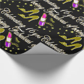 GOLD 16 & FABULOUS DIVA DESIGN GESCHENKPAPIER (Ecke)