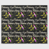 GOLD 16 & FABULOUS DIVA DESIGN GESCHENKPAPIER (Flach)