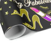GOLD 16 & FABULOUS DIVA DESIGN GESCHENKPAPIER (Rolleneckpunkt)