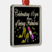 GOLD 16 & FABULOUS DIVA DESIGN ORNAMENT AUS METALL (Rechts)