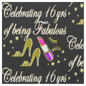 GOLD 16 & FABULOUS DIVA DESIGN STOFF (Nahaufnahme)