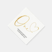 Gold 1. Geburtstag Party Eine Feier Napkins Serviette (Ecke)