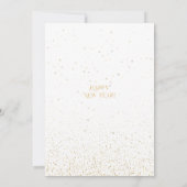 Gold 2024 Silvester Party Disco Ball Einladung (Rückseite)