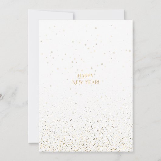 Gold 2024 Silvester Party Disco Ball Einladung (Rückseite)