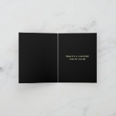 Gold 2025 Neue Jahre Feierlichkeiten Feiertagskarte (Innenseite)