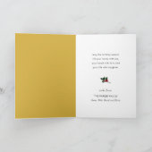 Gold 2025 Weihnachten Pine Bough Red Floral (Innenseite)