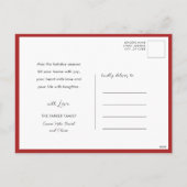 Gold 2025 Weihnachten Pine Bough Red Floral (Rückseite)