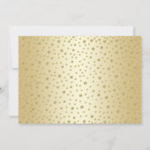 Gold 20. Hochzeitstag mit Foto Einladung (Rückseite)