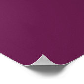 Gold 29 Table Seating Chart Cassis Lila Poster (Ecke)