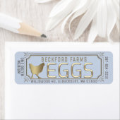 Gold 3D Gerahmtes Eierkarton mit Farm and Hen (Insitu)