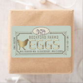 Gold 3D Gerahmtes Eierkarton mit Farm and Hen (Insitu)