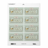 Gold 3D Gerahmtes Eierkarton mit Farm and Hen (Vorne)