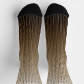 Gold 3d Muster Socken (Oben)