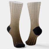 Gold 3d Muster Socken (Gewinkelt)
