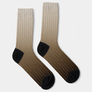Gold 3d Muster Socken