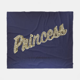 Gold 3D Princess Fleecedecke