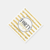 Gold 40 & Fabulous 40. Geburtstag Party Napkins Serviette (Ecke)