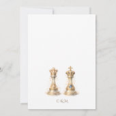 Gold 40 Years of Love Wedding Anniversary  Dankeskarte (Rückseite)