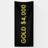 Gold 4.000 Dollar Marktfest Banner (Vertikal)